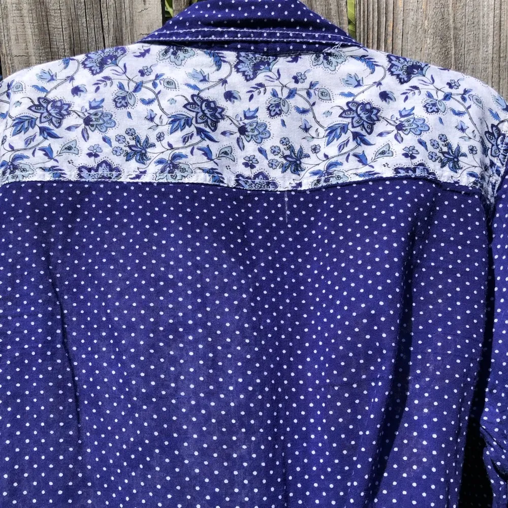 Floral Printed Blouse Western/Boho L Size L - Image 5