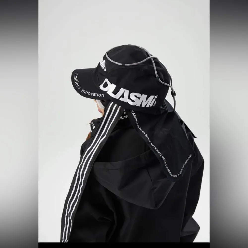 Tolasmik Black Cap with Striped Ties Size L - Image 7