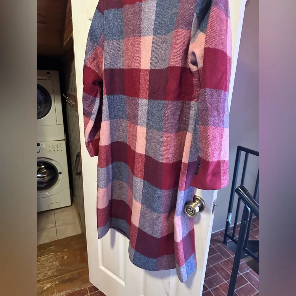 City Chic NWT Charlie coat musk check sz XS/14W 22” p2p - Image 9