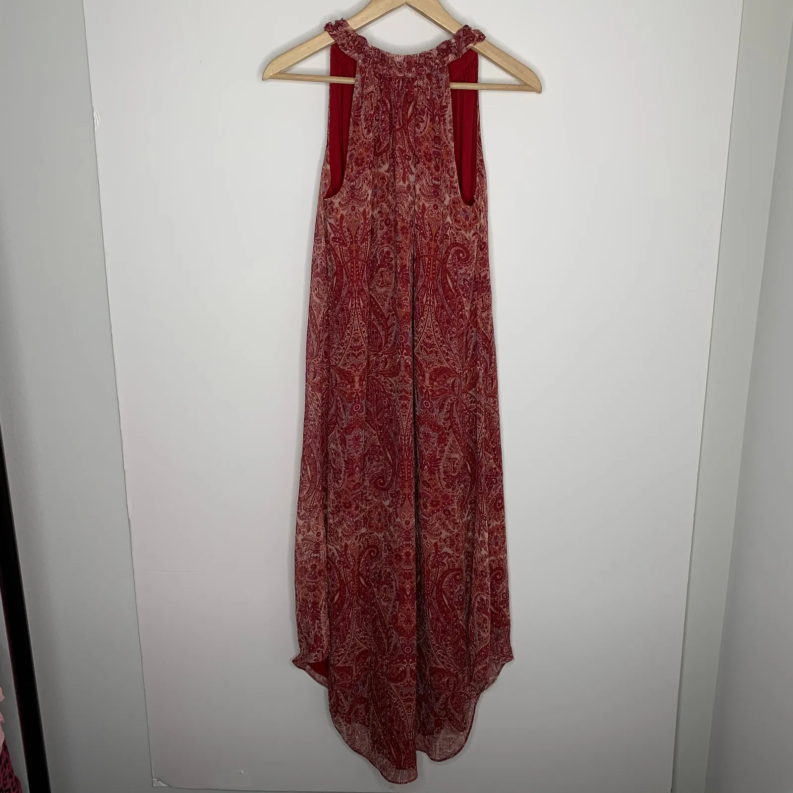 Ramy Brook Jolene Sleeveless Silk Paisley-Print Midi Dress Womens XS - Image 13