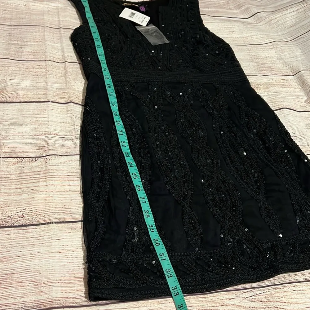 Free people sequined open back mini dress. Size 10 - Image 7