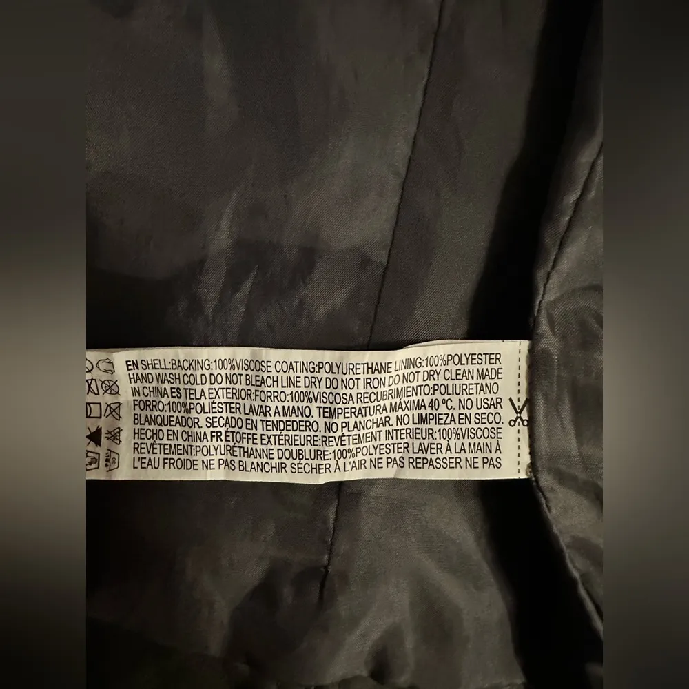 Forever 21 faux leather moto jacket gray size L - Image 7