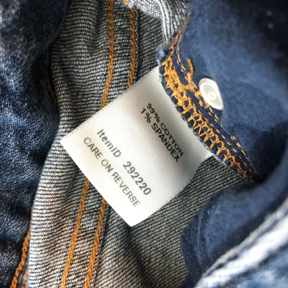 L.L. Bean Womens Jeans Favorite Fit Straight Leg Medium Wash Stretch Blue 10 - Image 4