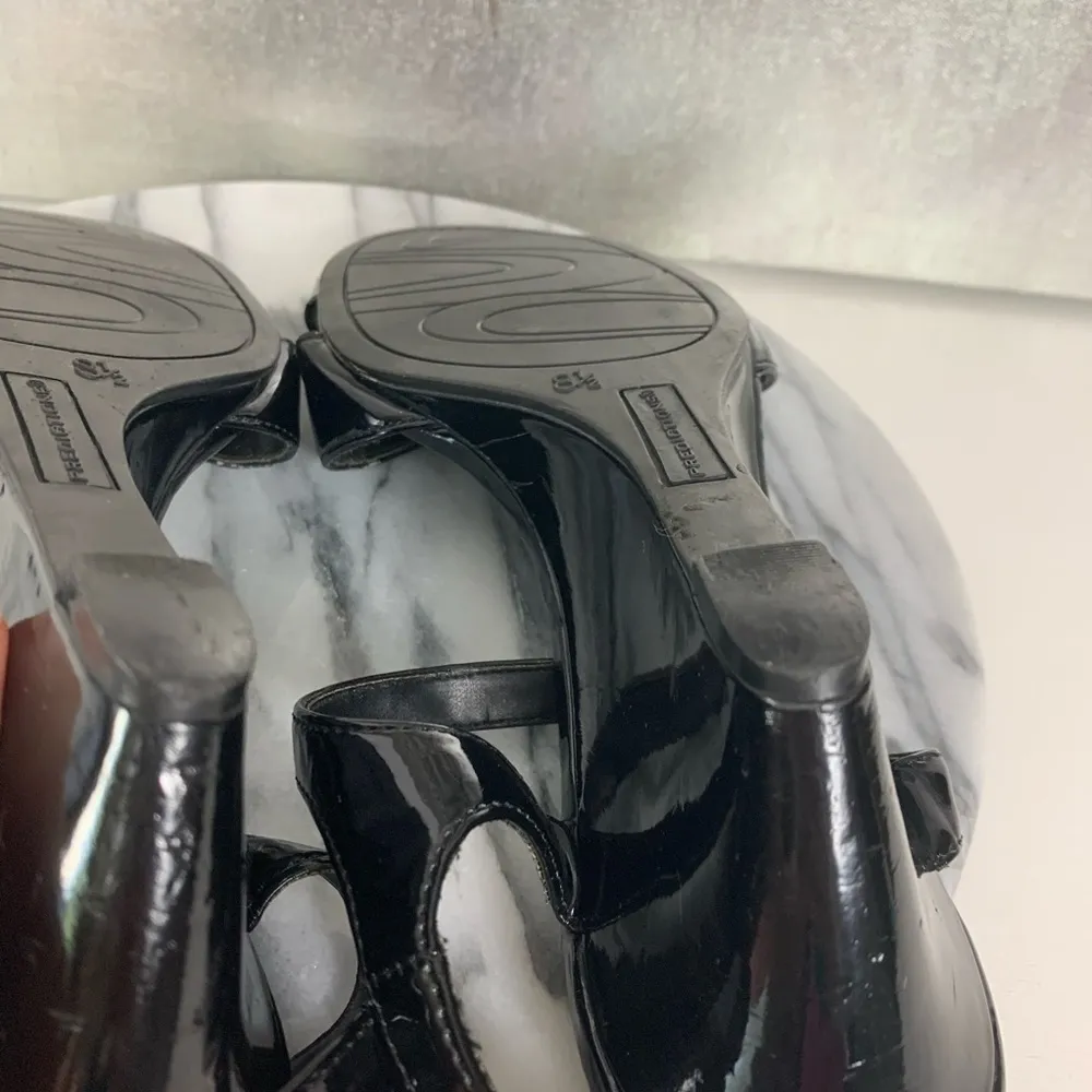 Predictions Patent LeatuOpen Toe Heels - Image 7