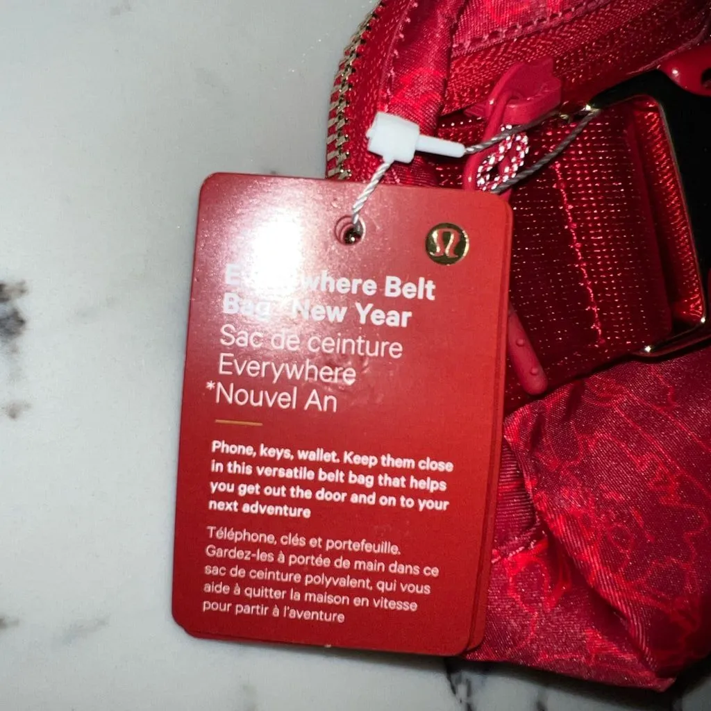 NWT Lululemon 2024 lunar new year Red 1L Everywhere Crossbody Bag - Image 3
