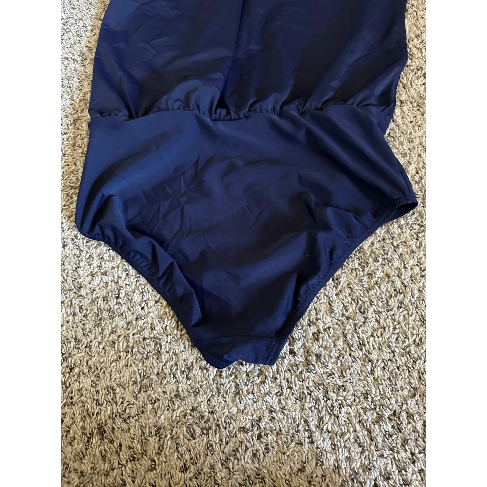 Croft‎ & Barrow Women's Navy Blue Skirt Swimsuit Size 20W - Image 9