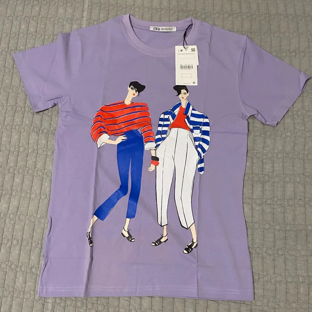 Zara Logo Short Sleeves T-Shirt - Image 2