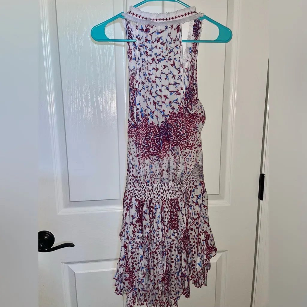 NWOT Poupette St Barth Beline Ruffle Mini V-Neck Dress size Small - Image 8