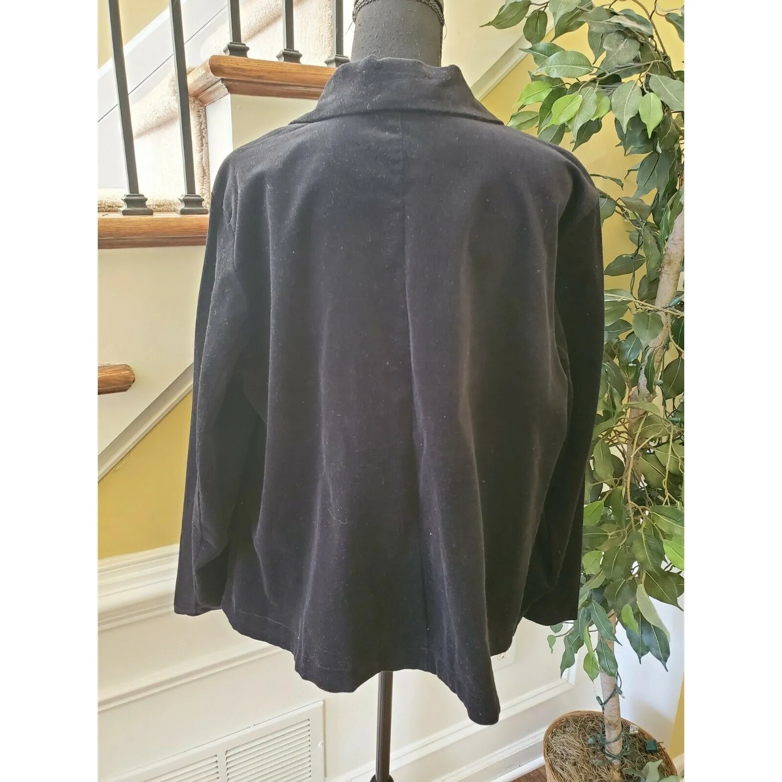 Gap 100% Wool Cream Cardigan Sweater 2 Pockets 7 Buttons Size Medium - Image 6