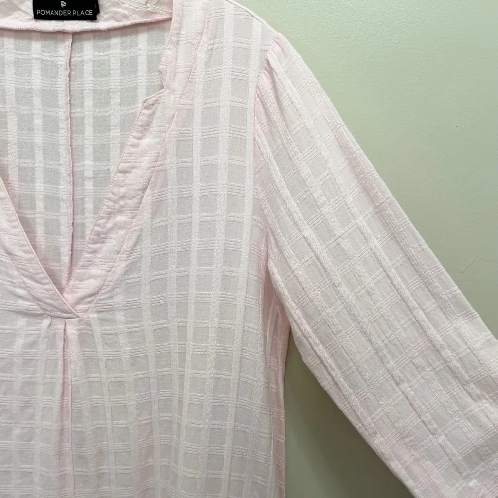 Pomander Place Tuckernuck Carolina Kaftan Maxi Dress Cover Up Pink Size XS - Image 6