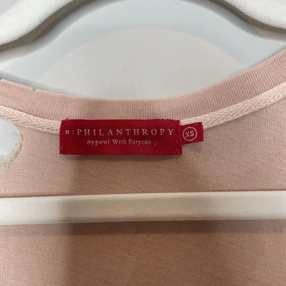 n:philanthropy Cooper Distressed Dusty Pink Tank Top Size XS - Image 5