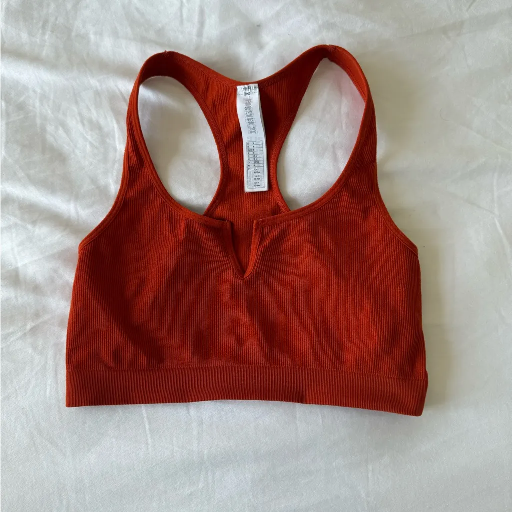 Forever 21 orange reddish cropped athletic tank top - Image 2