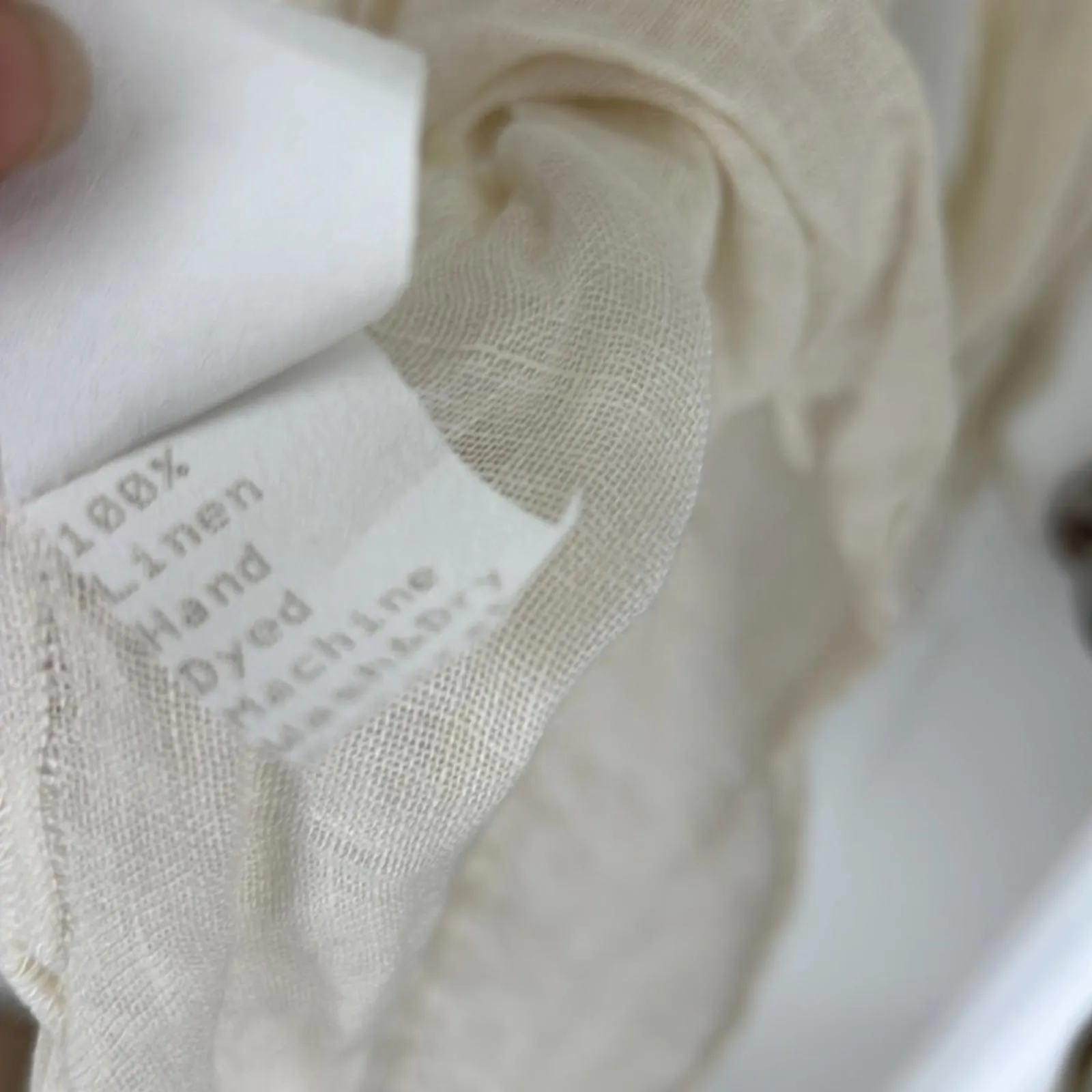 CP SHADES 100% Linen Cream Regina Long Sleeve Tunic Size L $245 [COPY] - Image 8