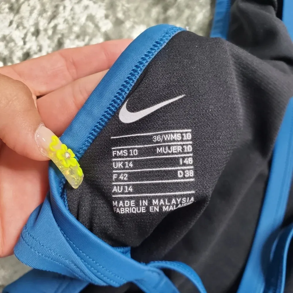 Nike Blue Cutout One-Piece Swimsuit - Image 4