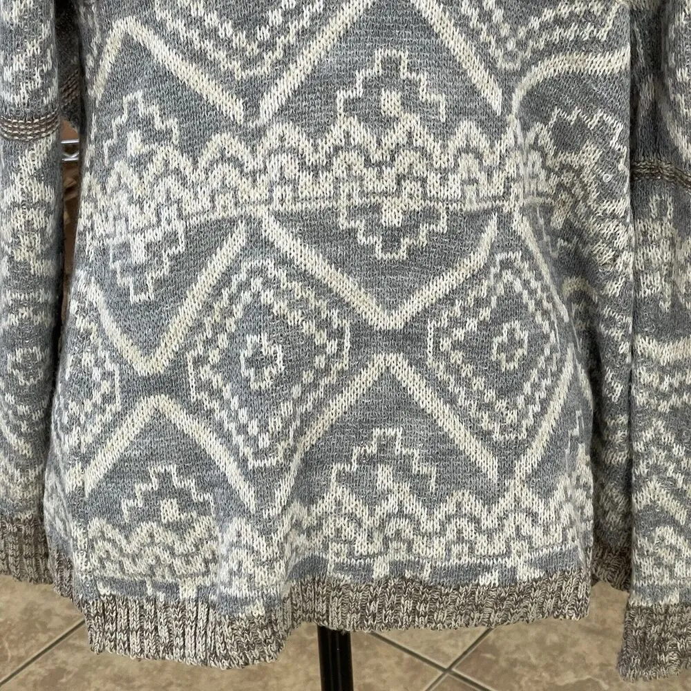 Blu Pepper Womens Cardigan Shrug Wrap Open Sweater Sz Small Tribal Bohemian Boho - Image 11