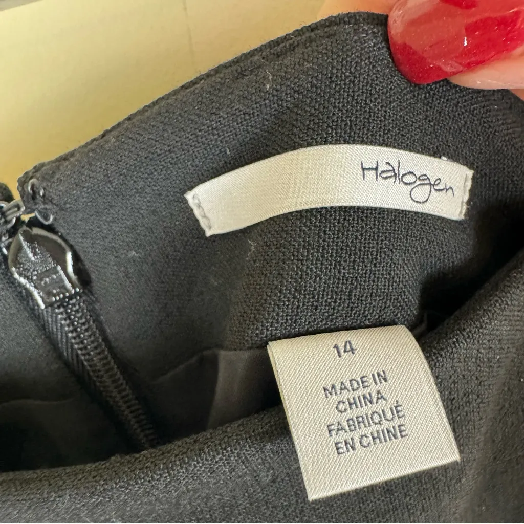 Halogen Black Knee-Length Pencil Skirt - Image 3