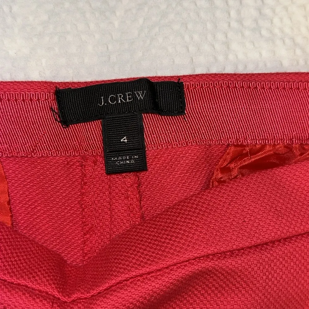 JCREW pink pleated cotton shorts sz 4 NWOT - Image 3