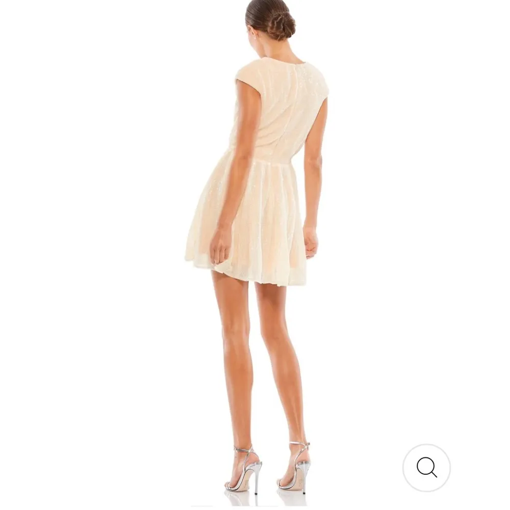 Mac Duggal  Sequined Cap Sleeve Fit & Flare Mini Dress NWT - Image 2