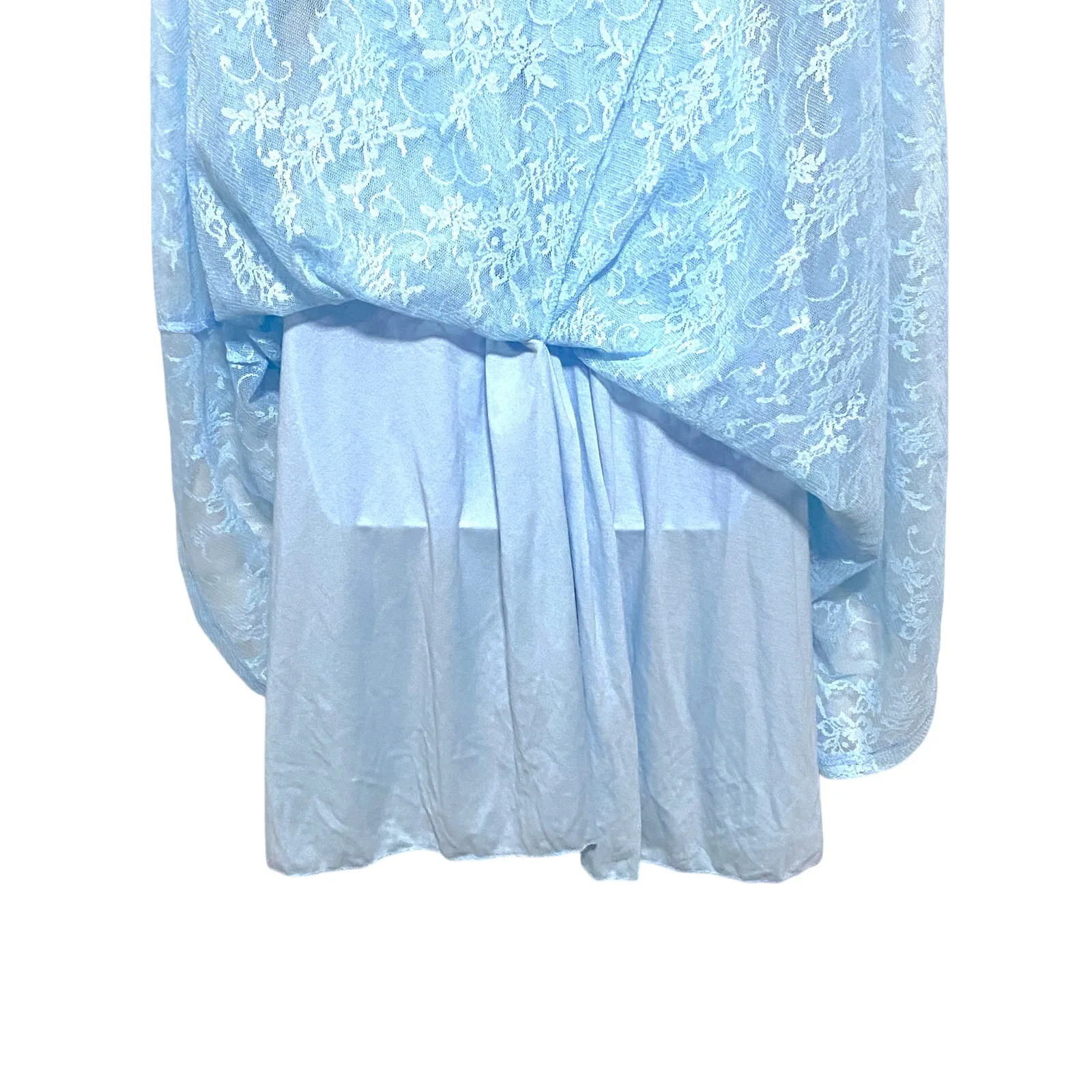 adL Baby Blue Floral Lace Dress XL High Low Cocktail Party Bridesmaid Prom NWT - Image 8