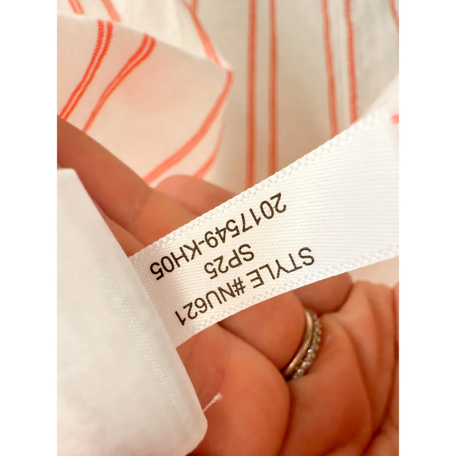 Madewell | NWT Oversized Pleated-Sleeve Button-Up Shirt in Bright Flame | Sz XXS - Image 9