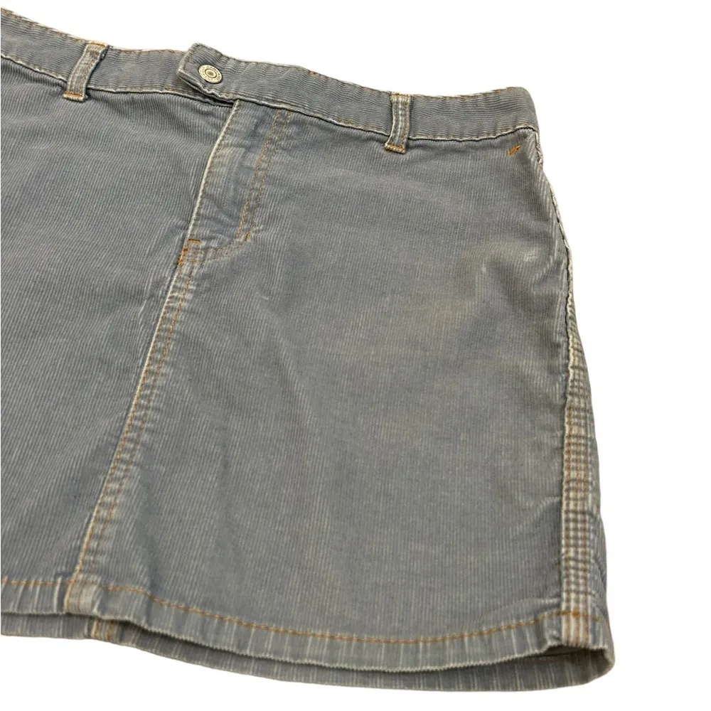 Gap Periwinkle Blue High Waisted Corduroy Skirt, Womens Size 6 - Image 2