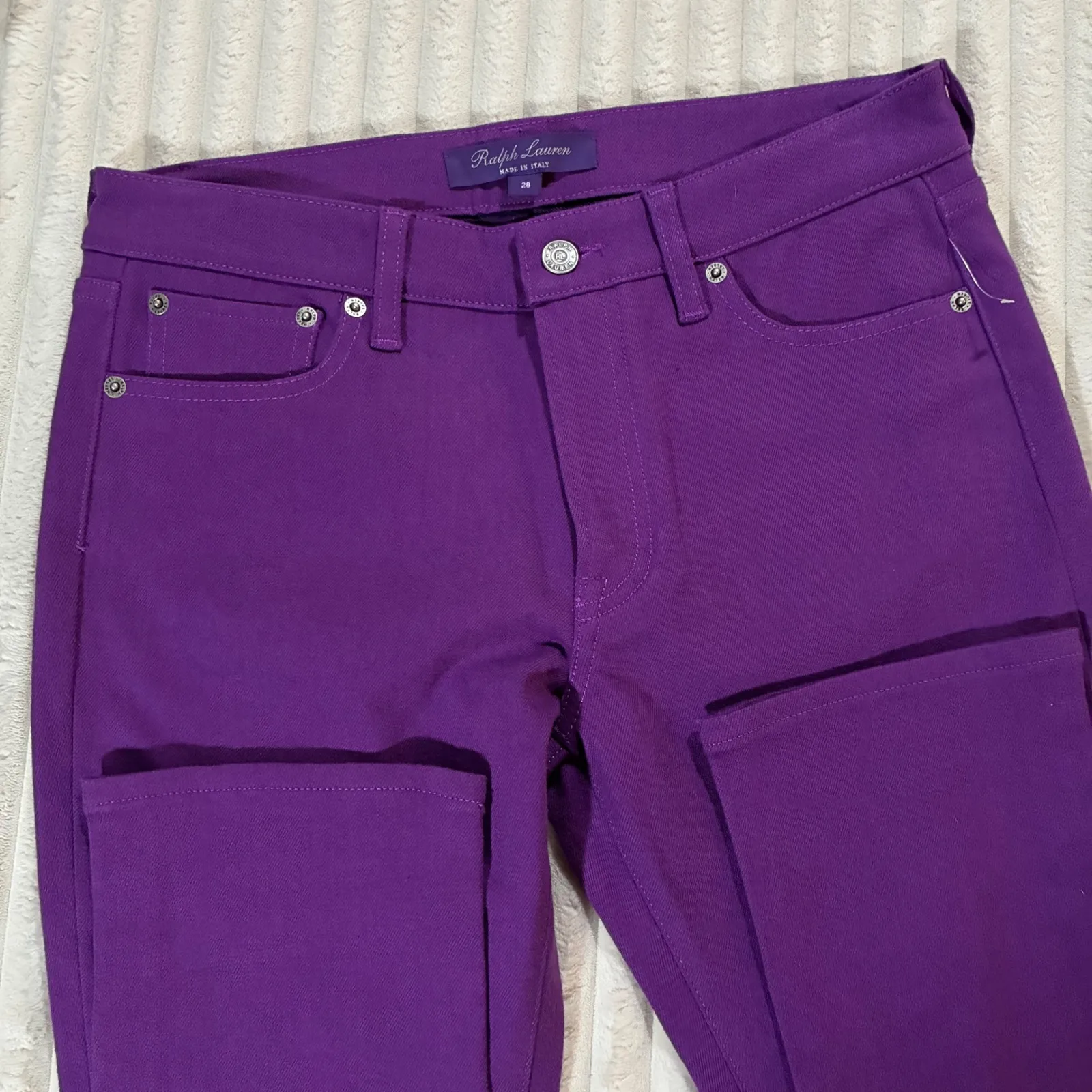 EUC Ralph Lauren Purple Label Collection 160 Slim Straight Leg Jeans Women's 28 - Image 3