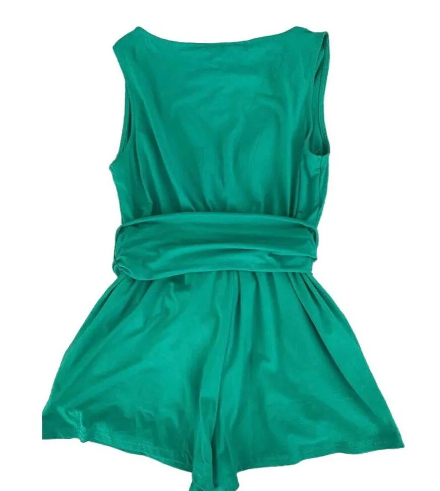 BB Dakota Steve Madden Romper Size Medium Valleri Sleeveless Green (NWT) (b44) - Image 3