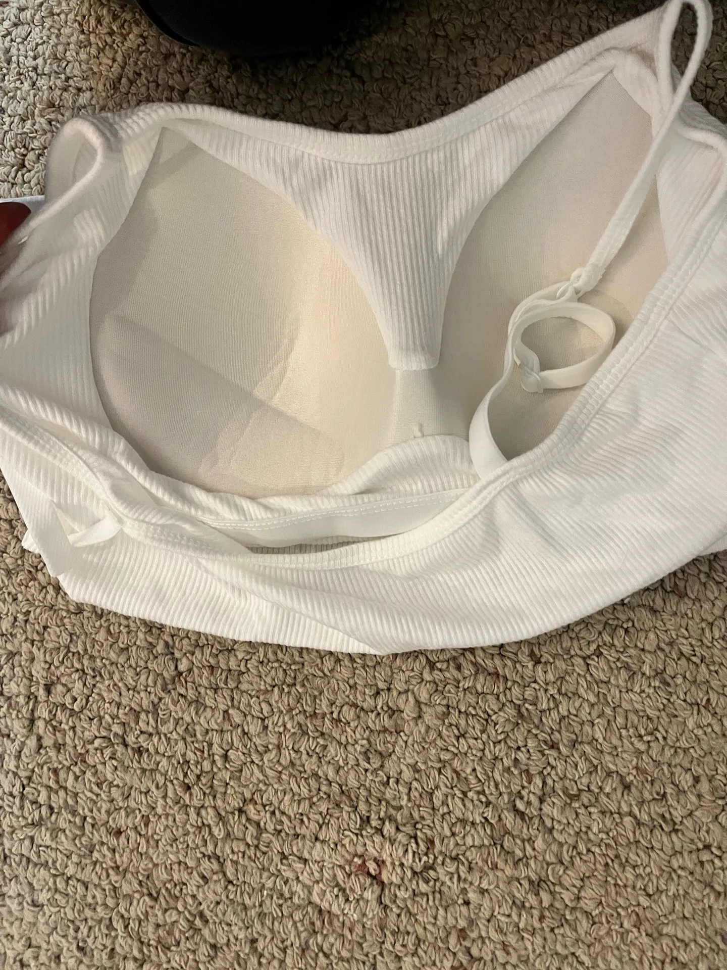 Padded spaghetti strapped tank top - Image 3