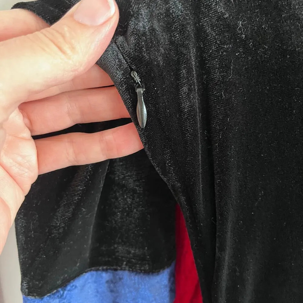 Victorian Choice Women's Black And Blue Velvet Medieval Dress Size L Size L - Image 11