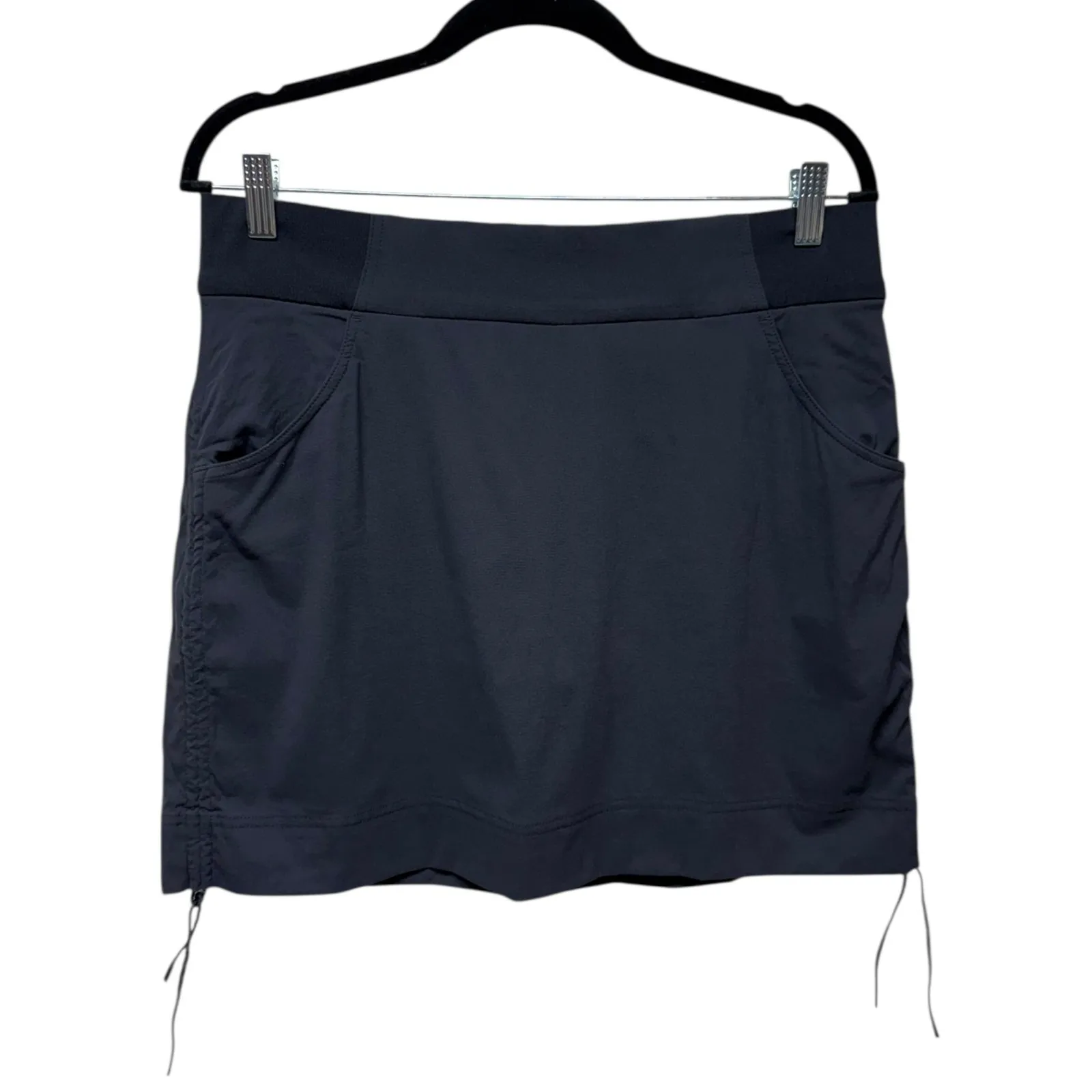 Columbia‎ Women Skort Sz L Black Pull On Pocket Stretch Hiking Tennis Pickleball - Image 2