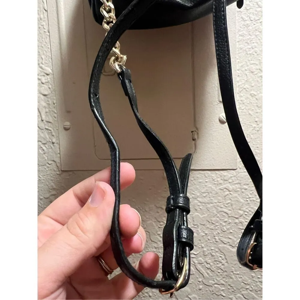 Victoria’s Secret Black Mini Backpack Preowned Wear/Marks - Image 9