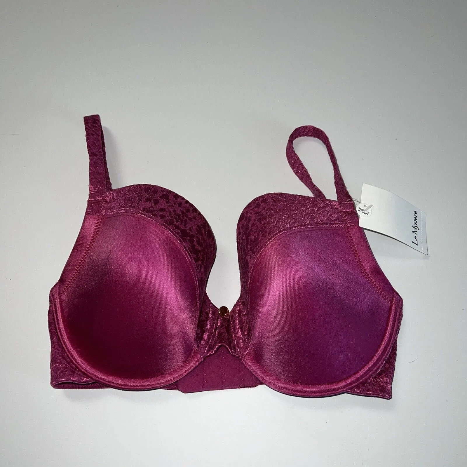 Le Mystere Bra 32 DDD/F Safari Tshirt Plunge Style Magenta Pink $87 Size undefined - Image 5