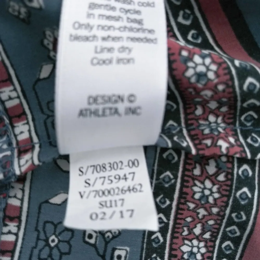 Athleta Medallion Dunes Tank in Iron Blue Tassel Tie Size XXS - Image 10