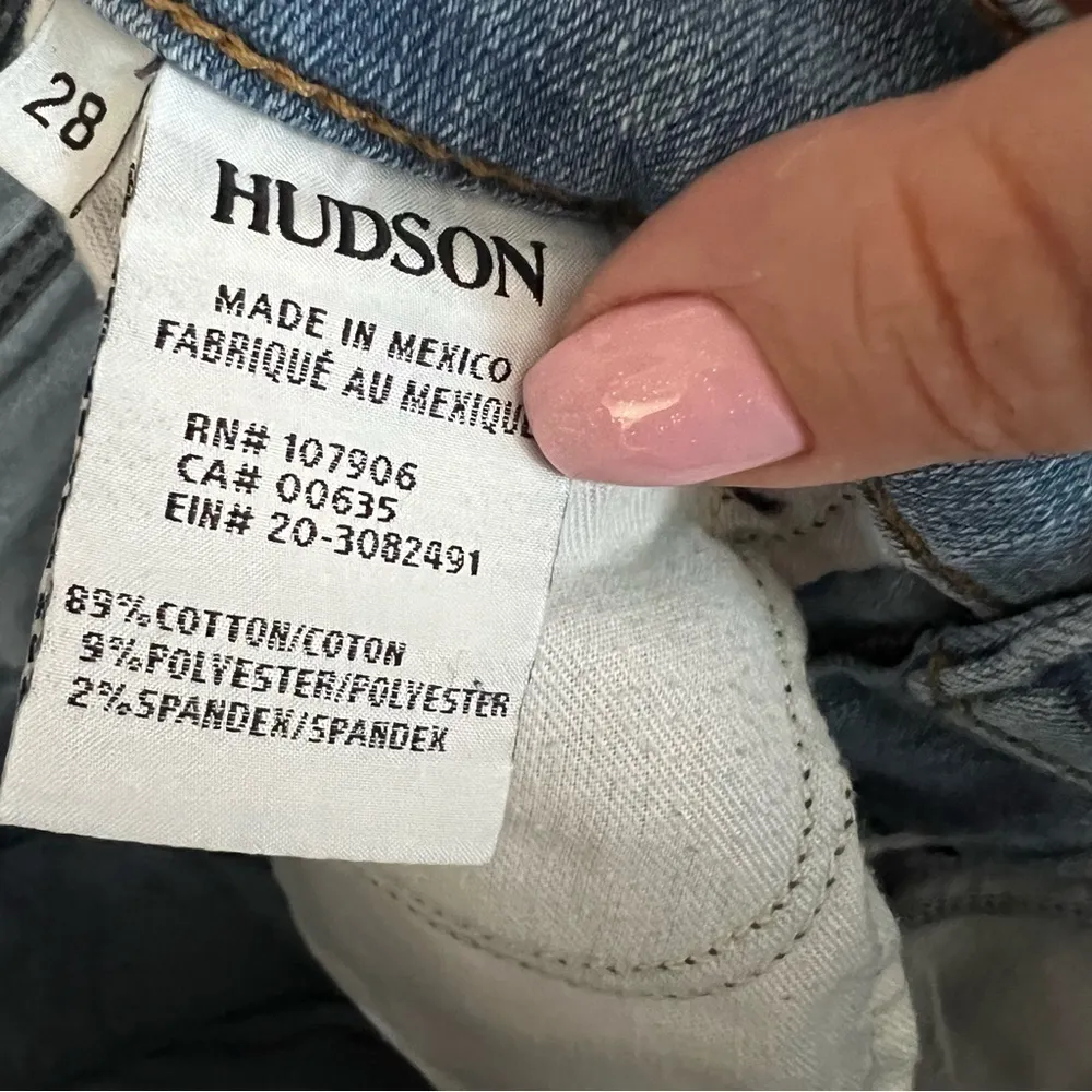 Hudson‎ High Rise Blair Ankle Super Skinny Distressed Denim Jeans - Image 11