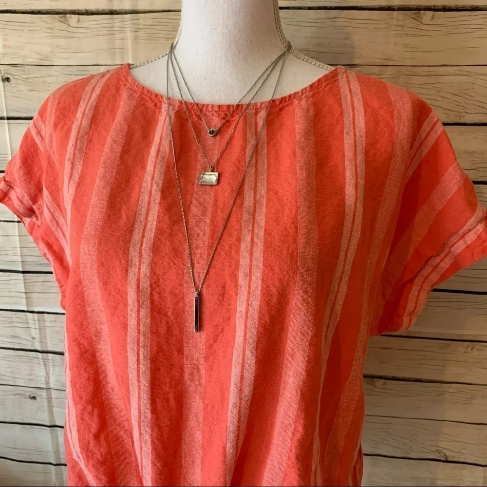 GAP Linen Tie Front Dolman Top - Image 9