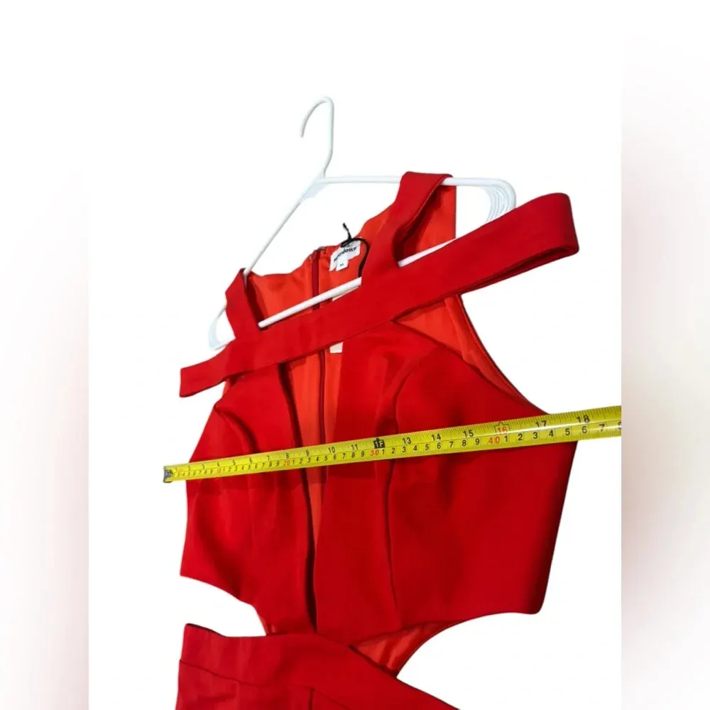 NEW! Revolve SUPERDOWN Alondra Cutout Romper in Red XL - Image 12