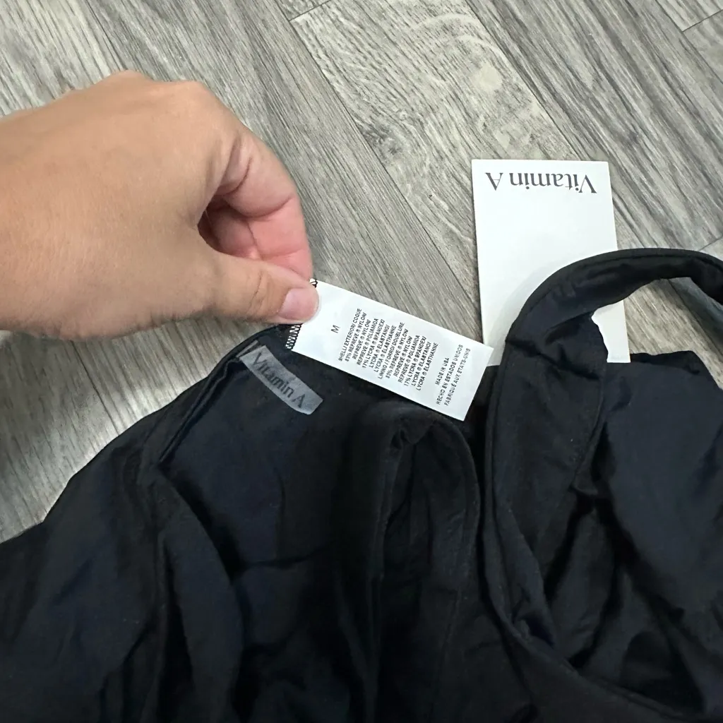 NWT Tuckernuck Vitamin A Mika One Piece Black M - Image 6