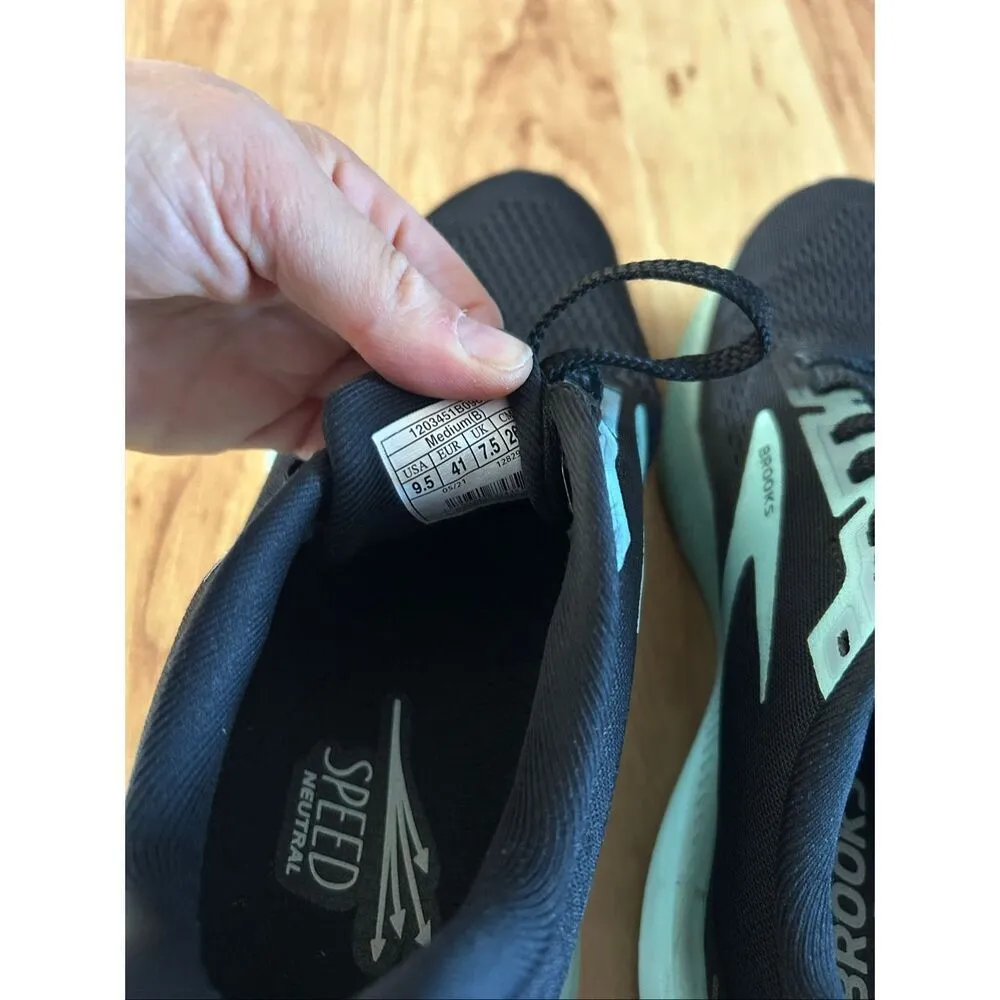 Brooks Launch 8 Women's Running Shoe Size 9.5 B Medium) Black teal - Image 4
