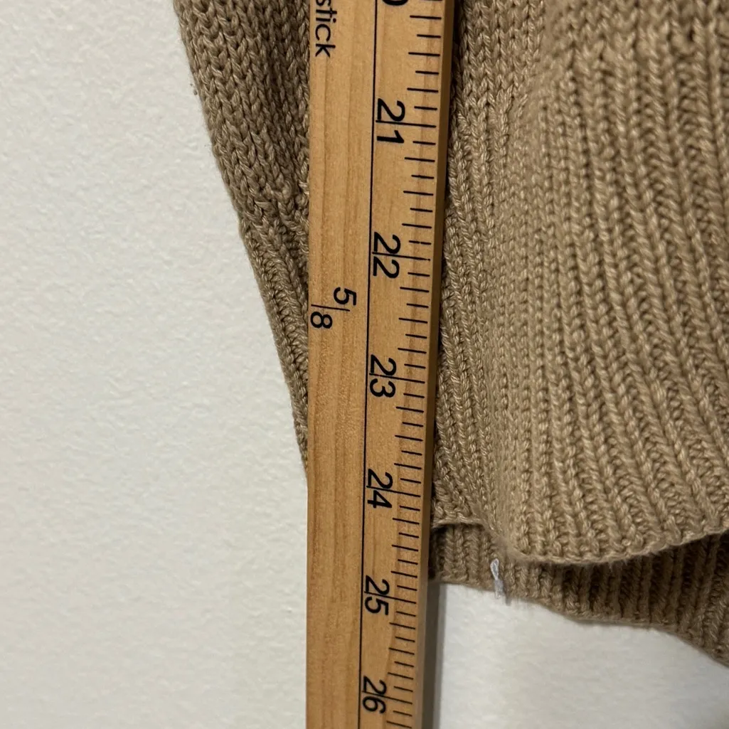 Ralph Lauren V Neck Sweater Vest Linen Cotton Medium Large Tan Brown Top - Image 8