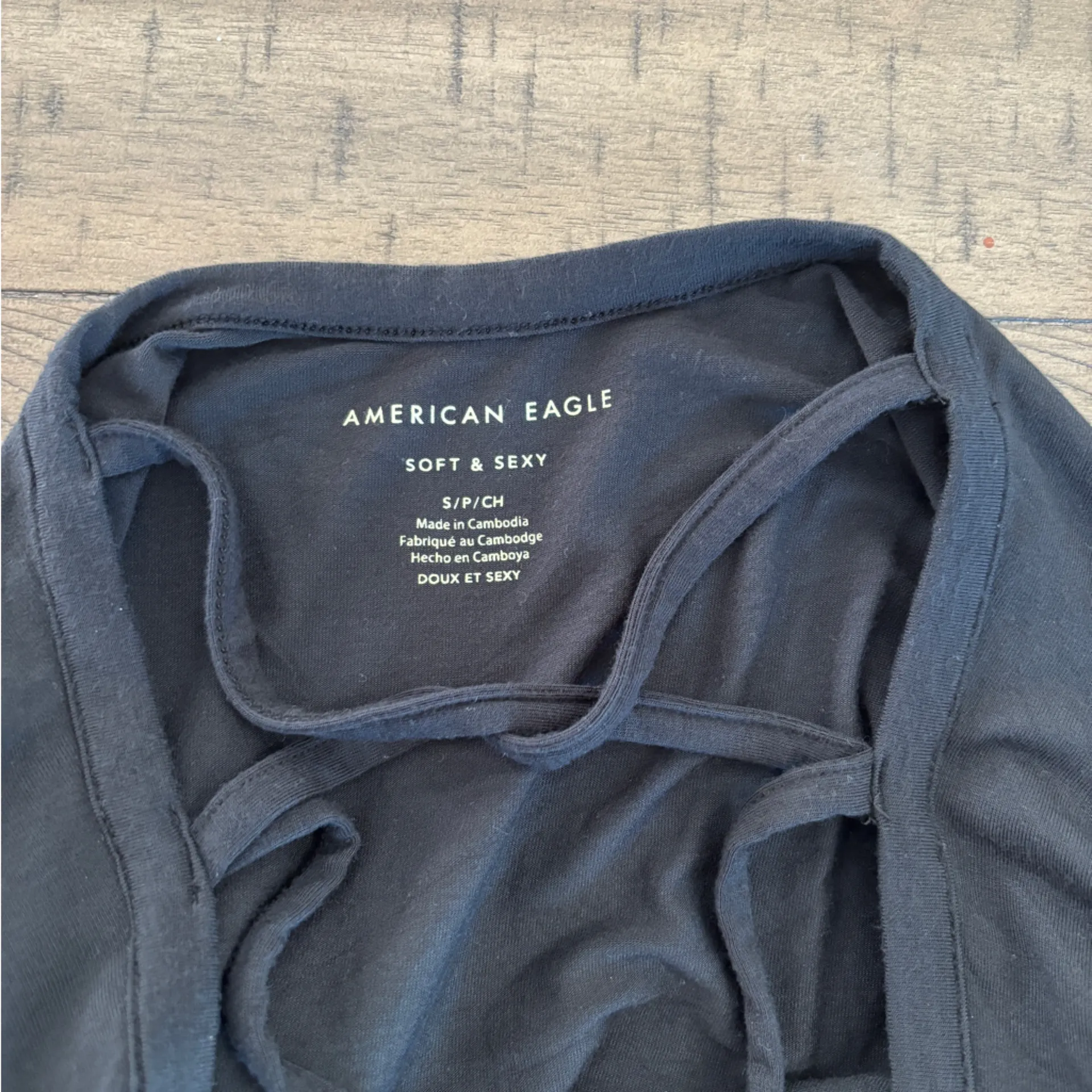 American Eagle Outfitters Black Short Sleeve Tee - Image 3