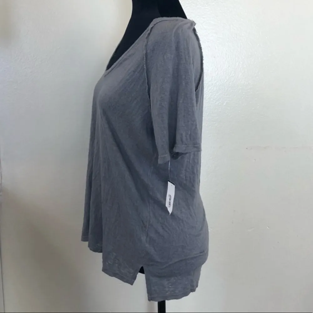 New Women’s Project Social Grey High-Low T-Shirt - Image 3