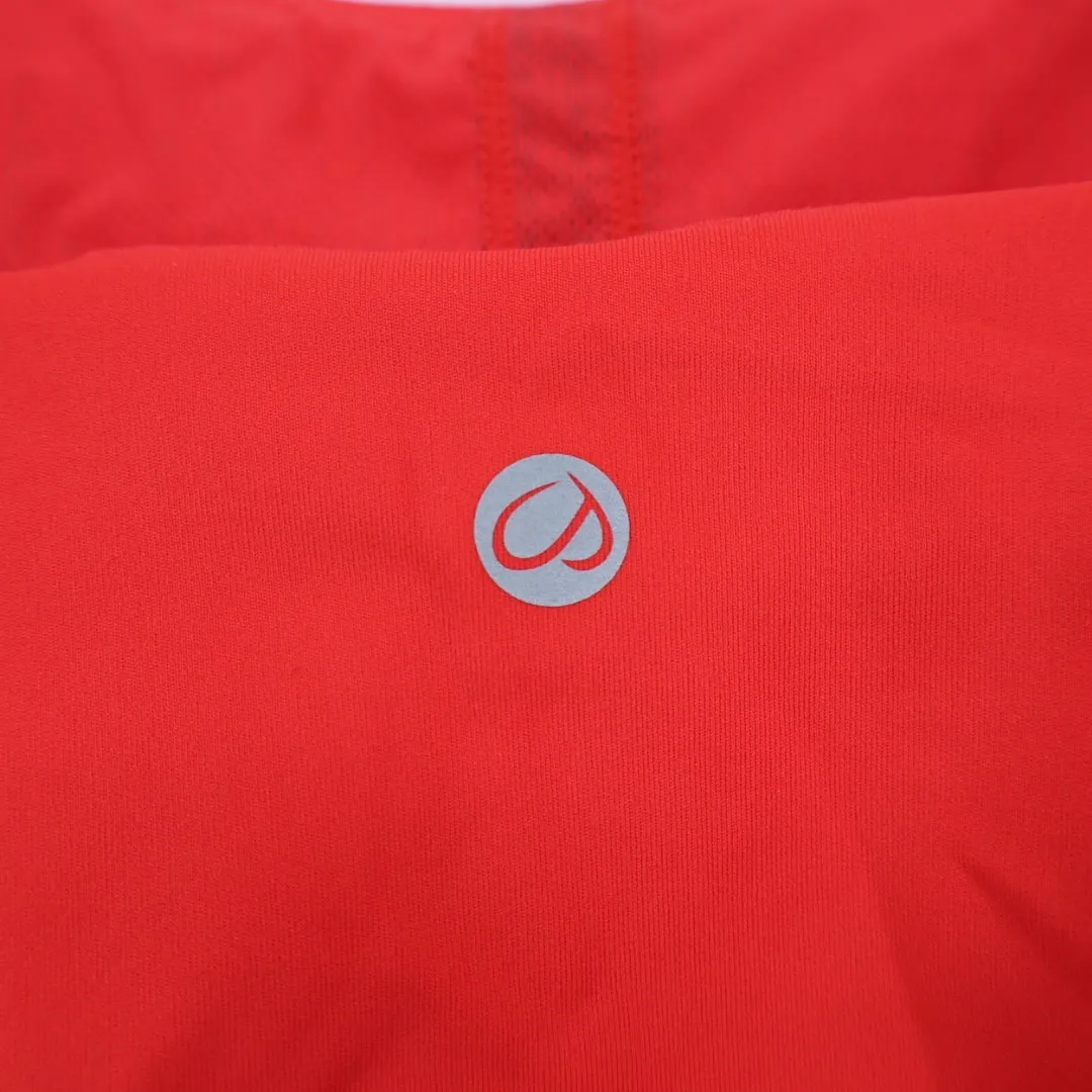 Activewear Coral Red Cropped Tank Top Athletic Workout Yoga Camisole - Image 2