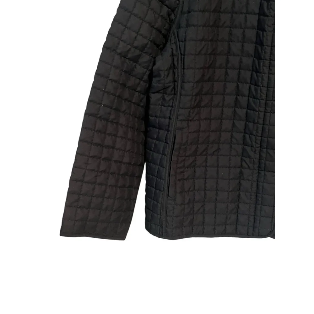 Weatherproof Jacket Women's Large Black Quilted Full Zip Pocketed Light Coat - Image 4