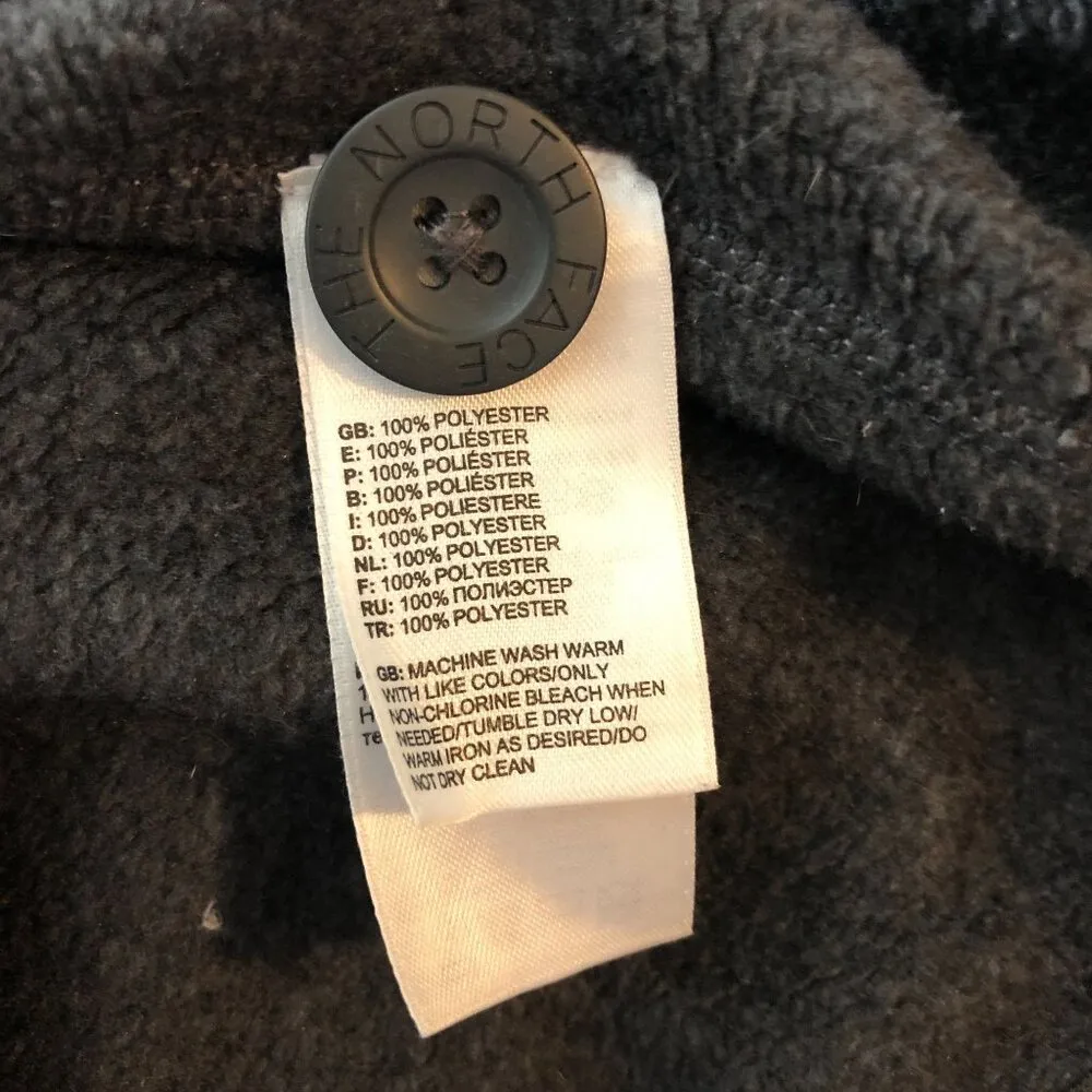 The North Face Crescent Sunshine Fleece Lined Hoodie Pullover Button Gray S - Image 4