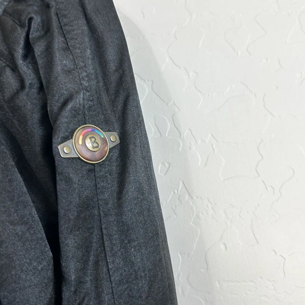 Bogner Black snow suit 2 piece set Jacket and pants womens 8 Faux Fur Equestrian Blue - Image 14