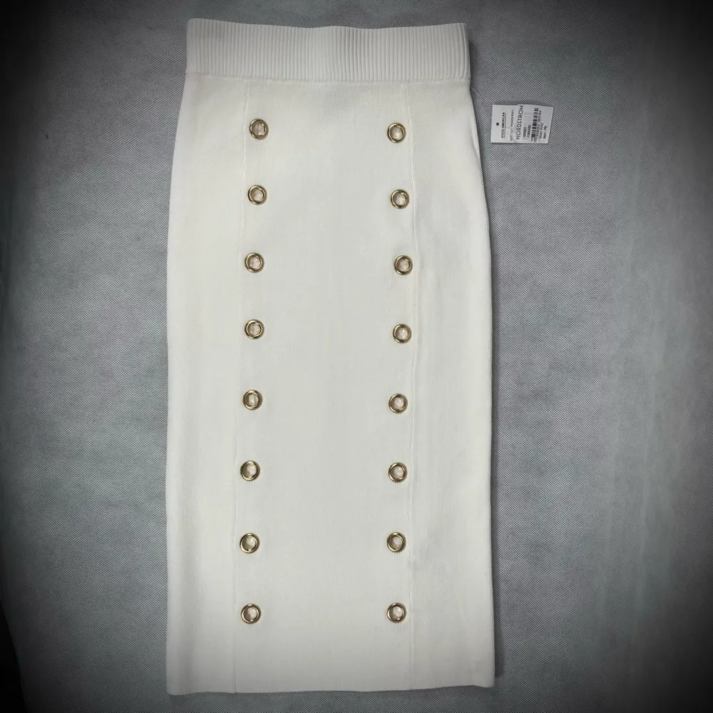 NWT Good American Grommet Midi Skirt - Image 5