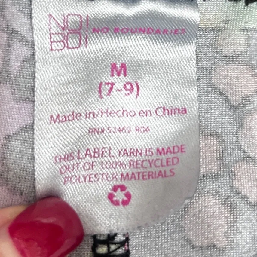 No Boundaries Women Butterfly Print Lounge Shorts M Black Rainbow Leopard Y2K - Image 4