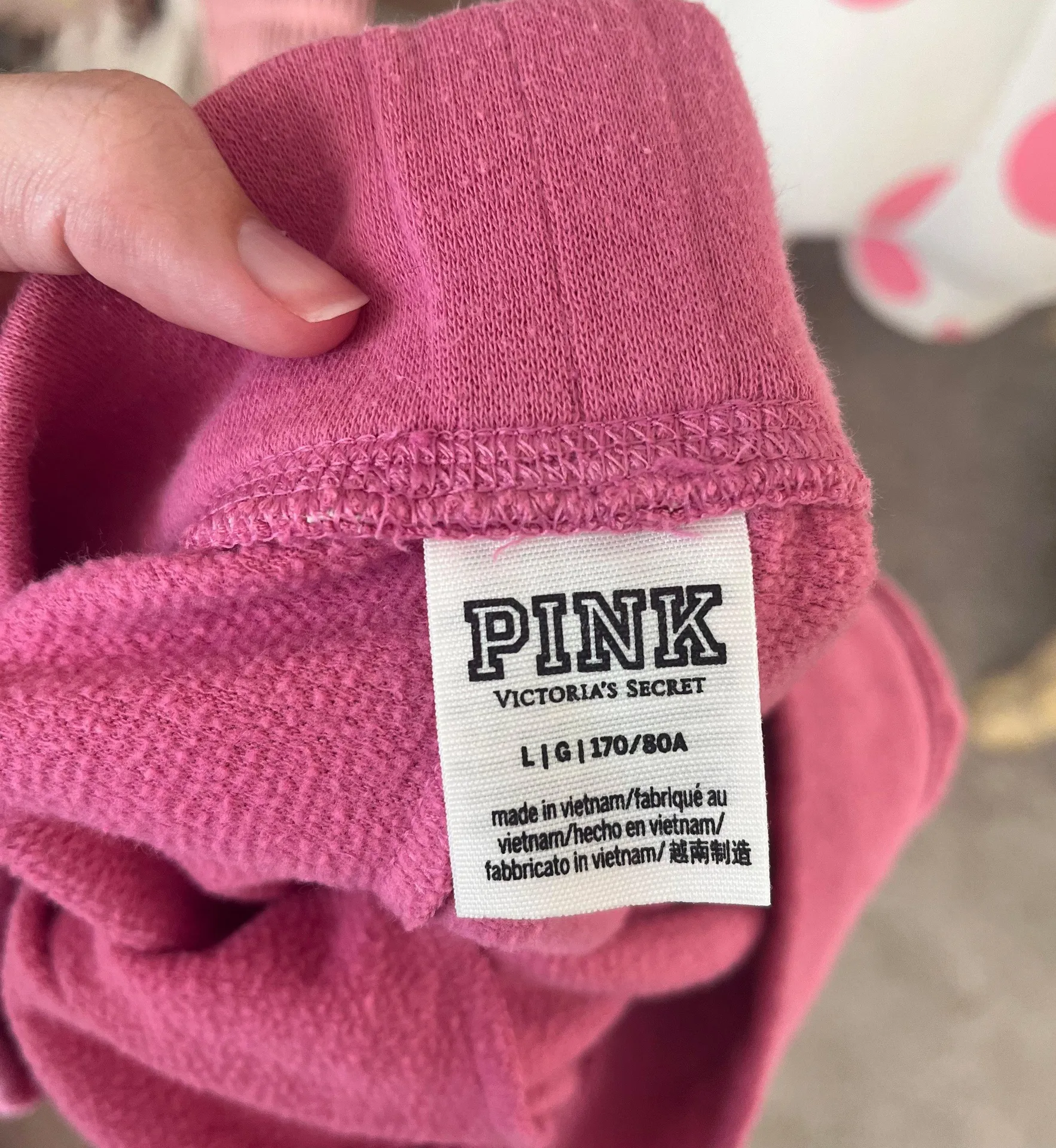 PINK VS Nation pullover hoodie set with shorts - Image 4