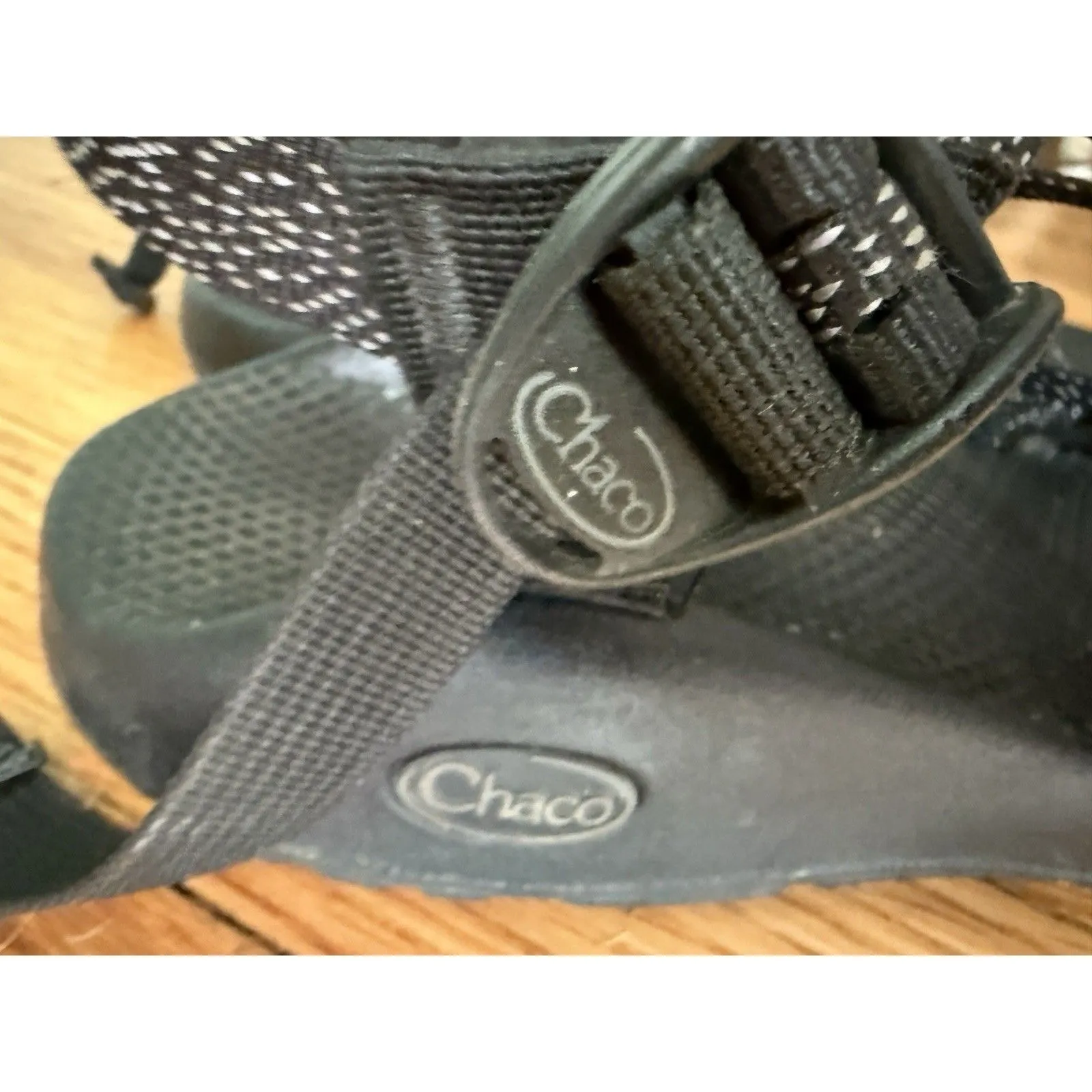 CHACO Women's Size 9 Sport Sandals ZX/3 Classic Black J105524 Strappy Toe - Image 5