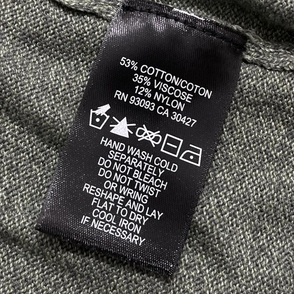 NWT Nic+Zoe TEXTURED VITAL CARDIGAN Sweater Duster Size MEDIUM in Beluga Green‎ - Image 7